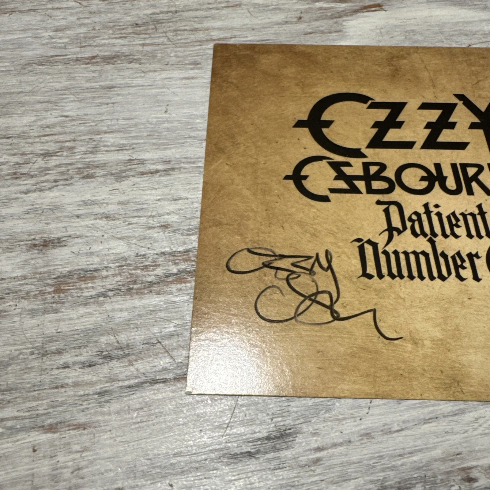 OZZY OSBOURNE SIGNED Patient Number 9 AUTOGRAPH CD INSERT NOT A VINYL ROCK MUSIC, image 2