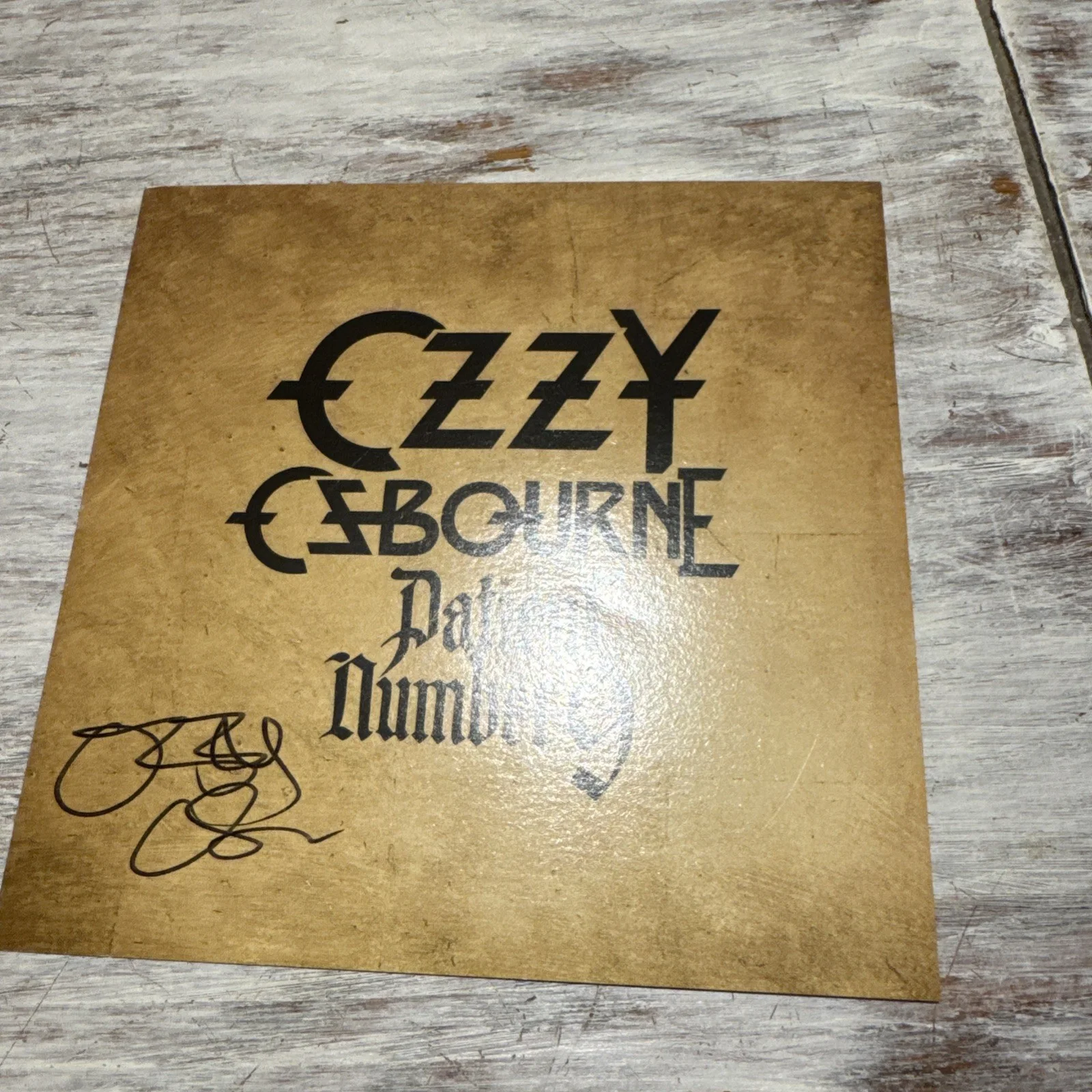 OZZY OSBOURNE SIGNED Patient Number 9 AUTOGRAPH CD INSERT NOT A VINYL ROCK MUSIC, изображение 2