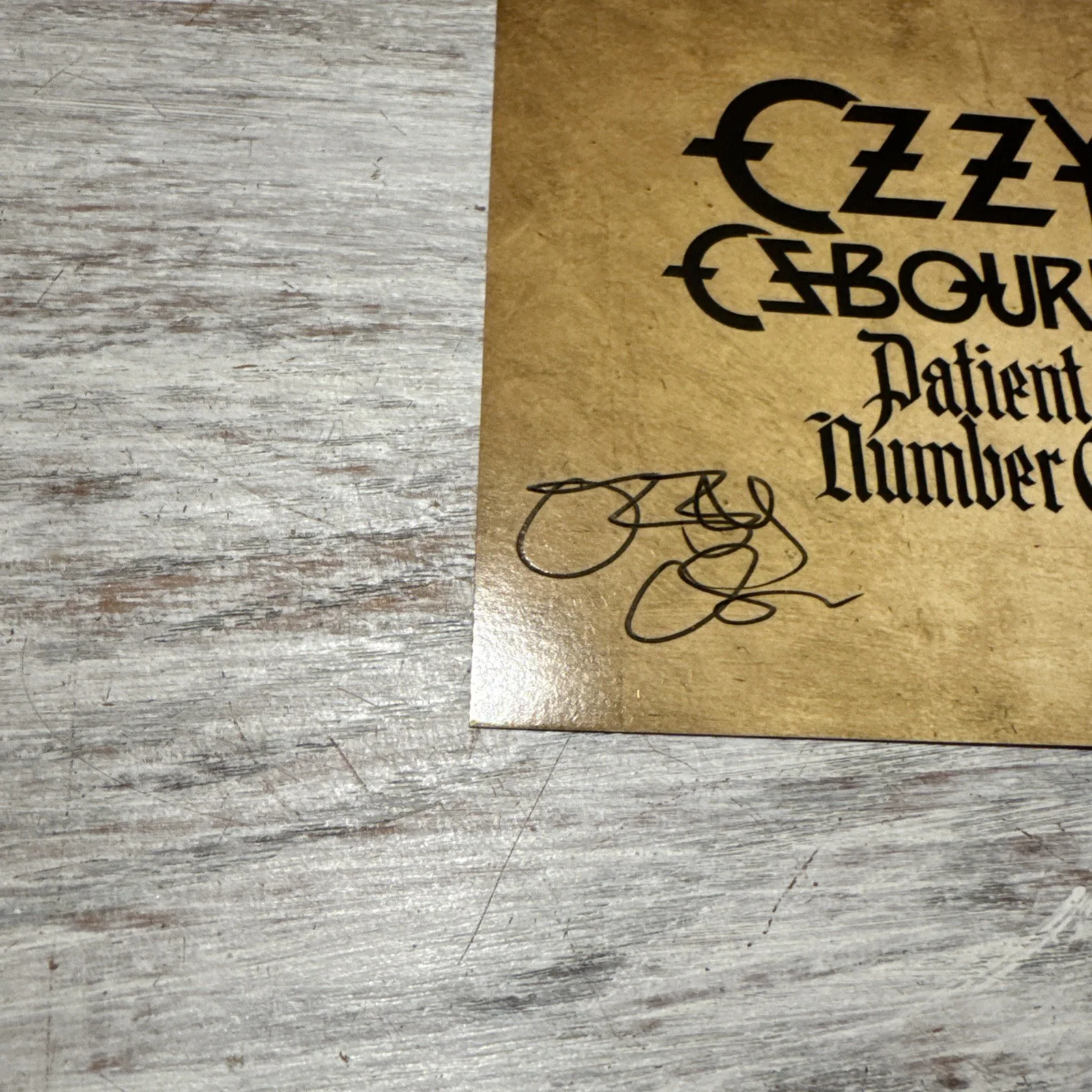 OZZY OSBOURNE SIGNED Patient Number 9 AUTOGRAPH CD INSERT NOT A VINYL ROCK MUSIC, изображение 3