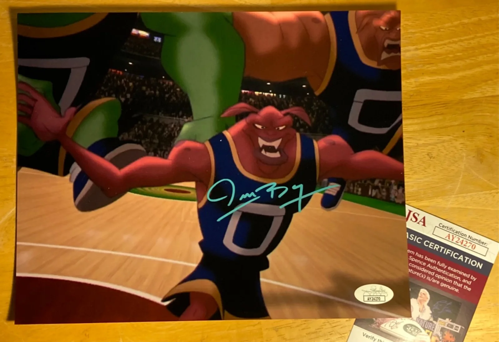 Hand SIGNED Mugsy Bogues 10x8 Photo (w/ JSA COA) Space Jam, изображение 2