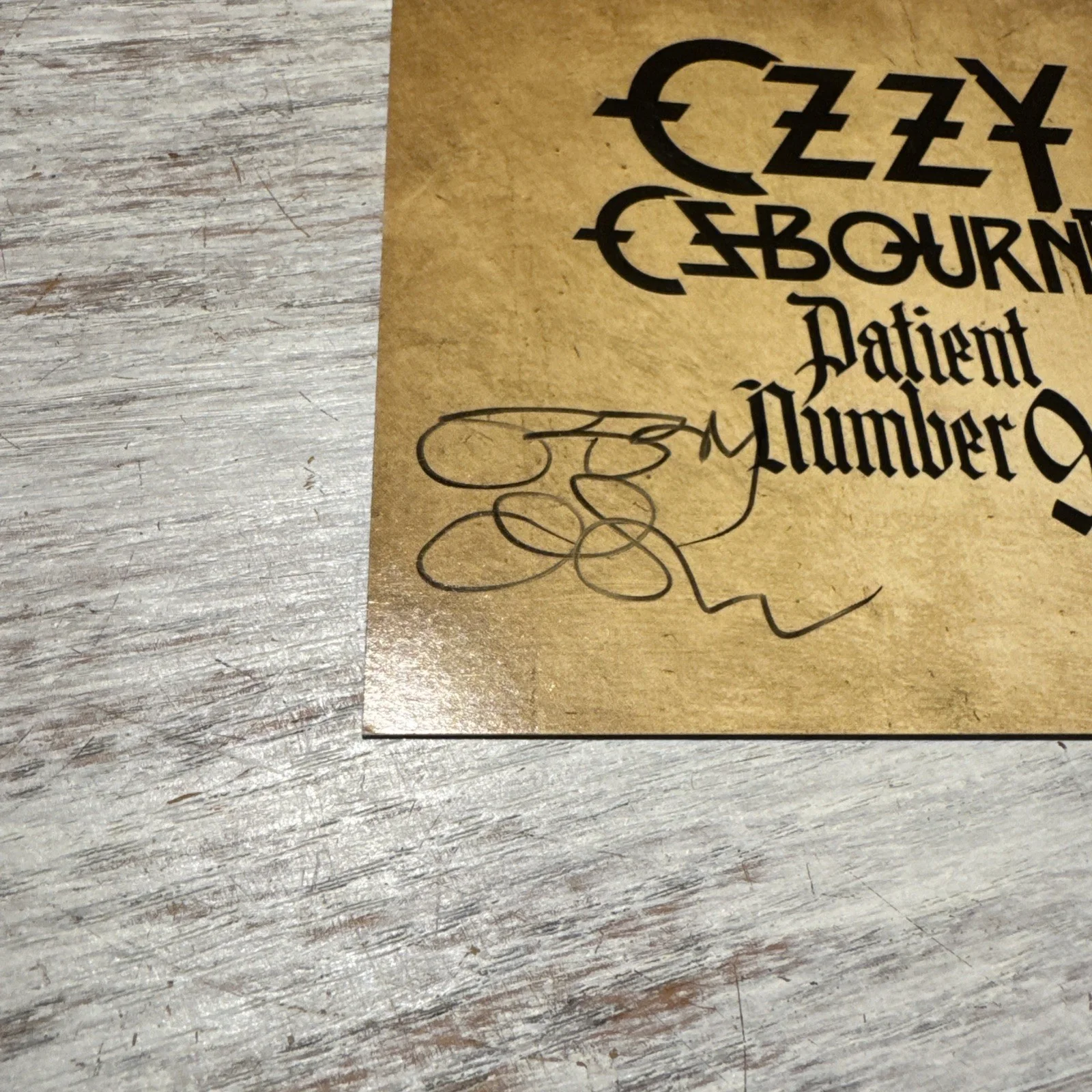 OZZY OSBOURNE SIGNED Patient Number 9 AUTOGRAPH CD INSERT NOT A VINYL ROCK MUSIC, изображение 2