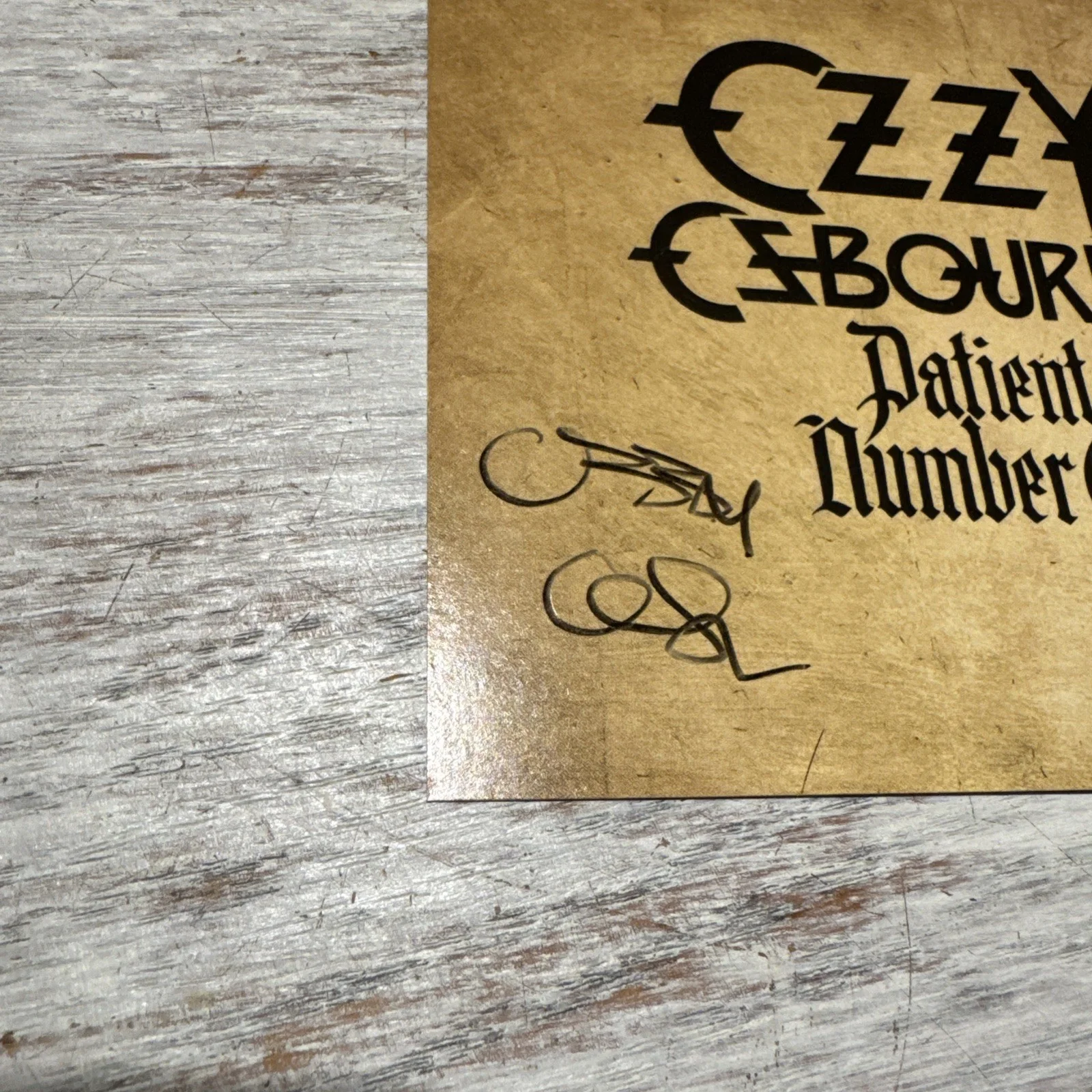 OZZY OSBOURNE SIGNED Patient Number 9 AUTOGRAPH CD INSERT NOT A VINYL ROCK MUSIC, изображение 2