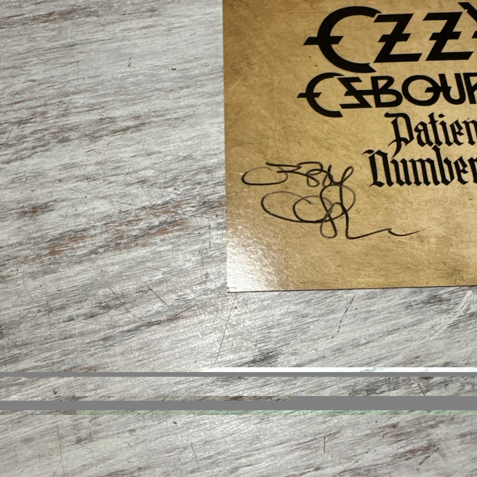 OZZY OSBOURNE SIGNED Patient Number 9 AUTOGRAPH CD INSERT NOT A VINYL ROCK MUSIC, изображение 2