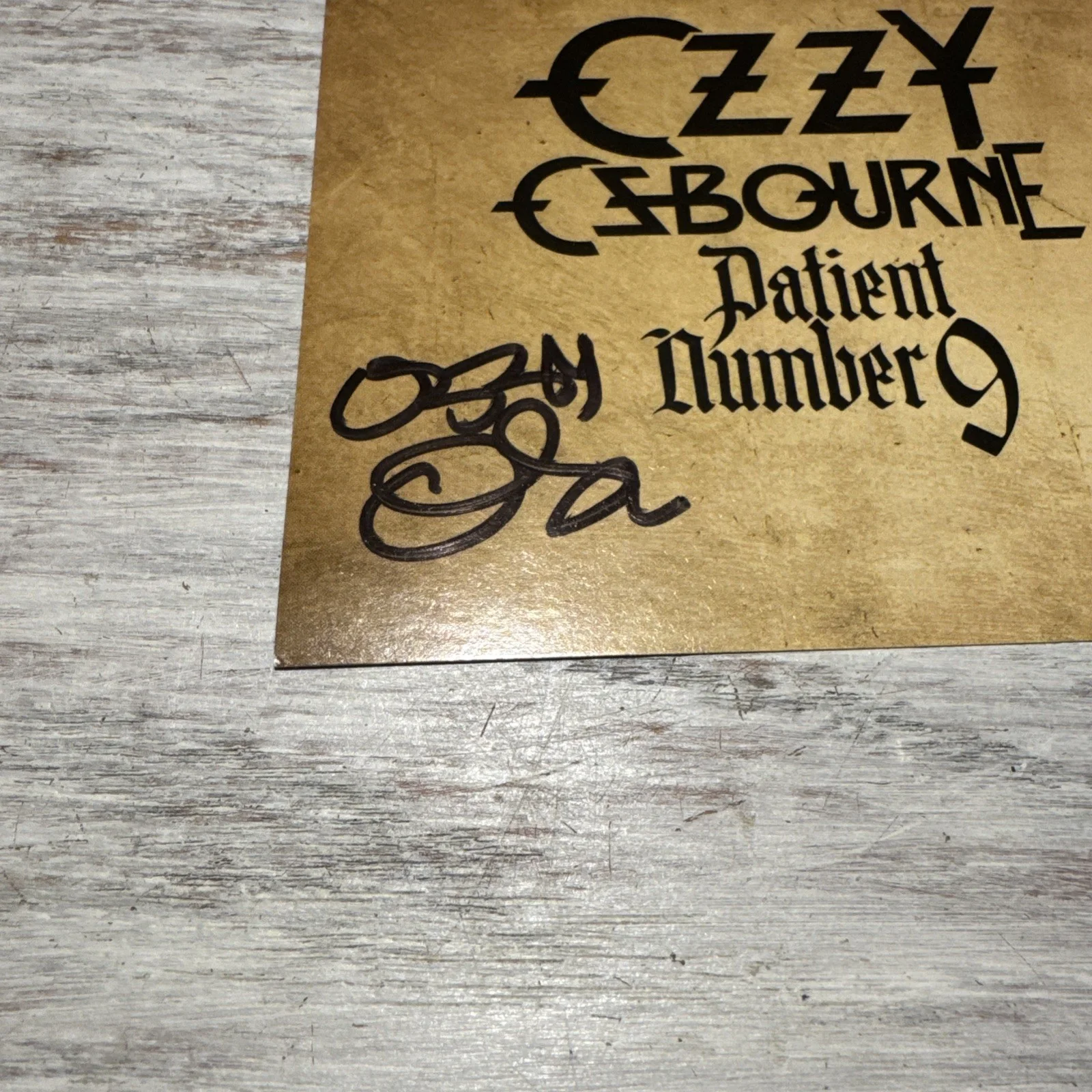 OZZY OSBOURNE SIGNED Patient Number 9 AUTOGRAPH CD INSERT NOT A VINYL ROCK MUSIC, изображение 3