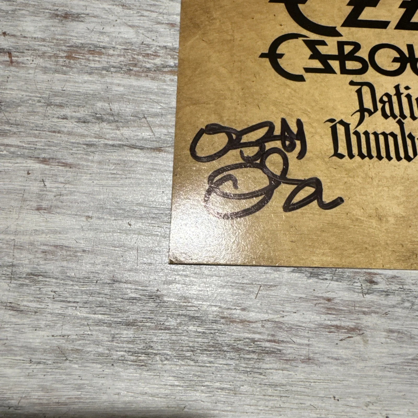 OZZY OSBOURNE SIGNED Patient Number 9 AUTOGRAPH CD INSERT NOT A VINYL ROCK MUSIC, изображение 4
