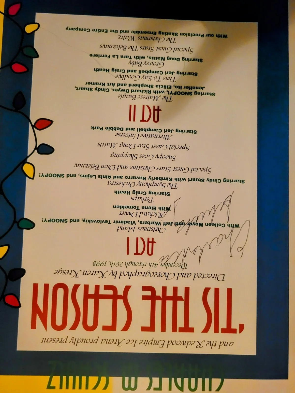 Charles Schulz — One of a kind Autograph Charles Schulz 1998 Skate Program Santa Rosa CA, image 4
