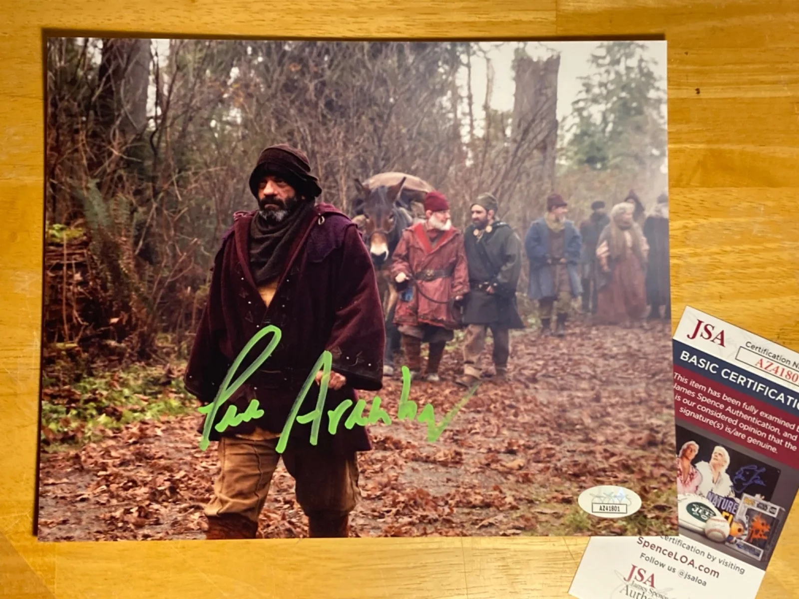 Lee Arenberg 10x8 Photo (w/ JSA COA) Once Upon A Time, Pirates Caribbean, image 2