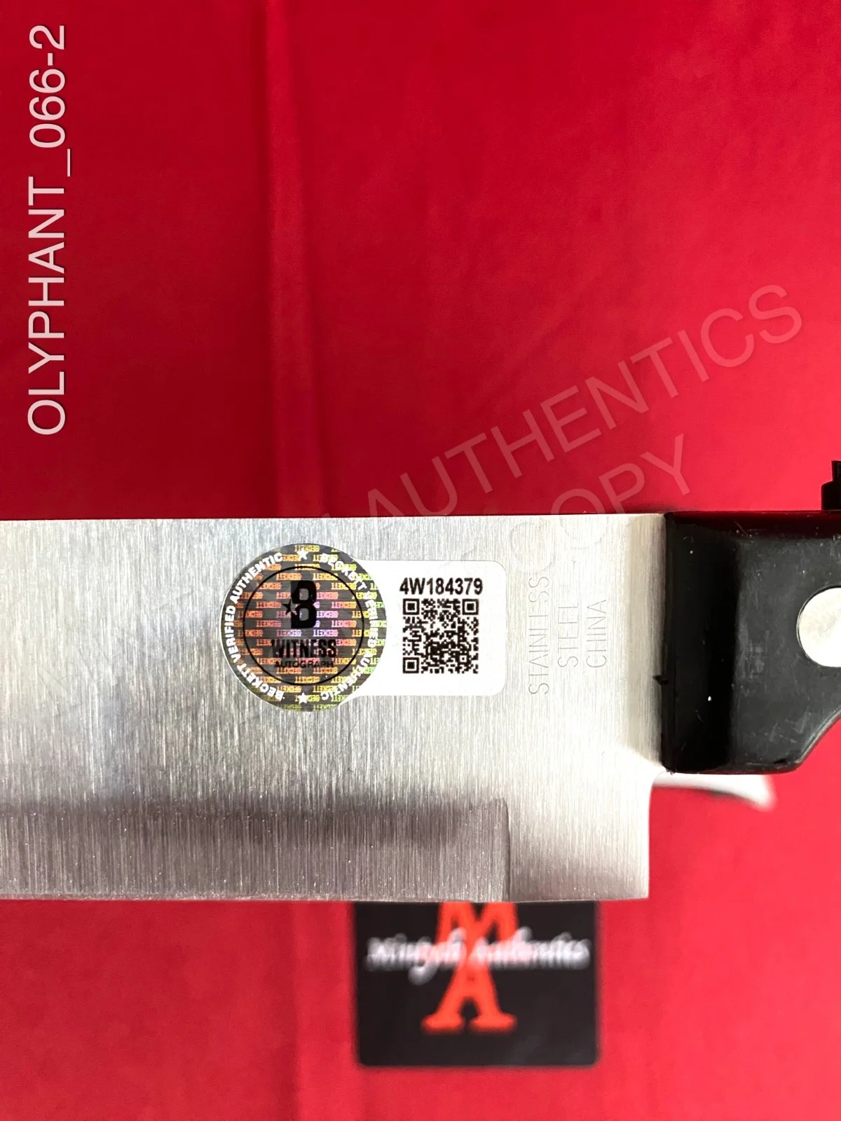 Timothy Olyphant — Timothy Olyphant autographed signed real 8" steel knife Ghostface Beckett, изображение 2