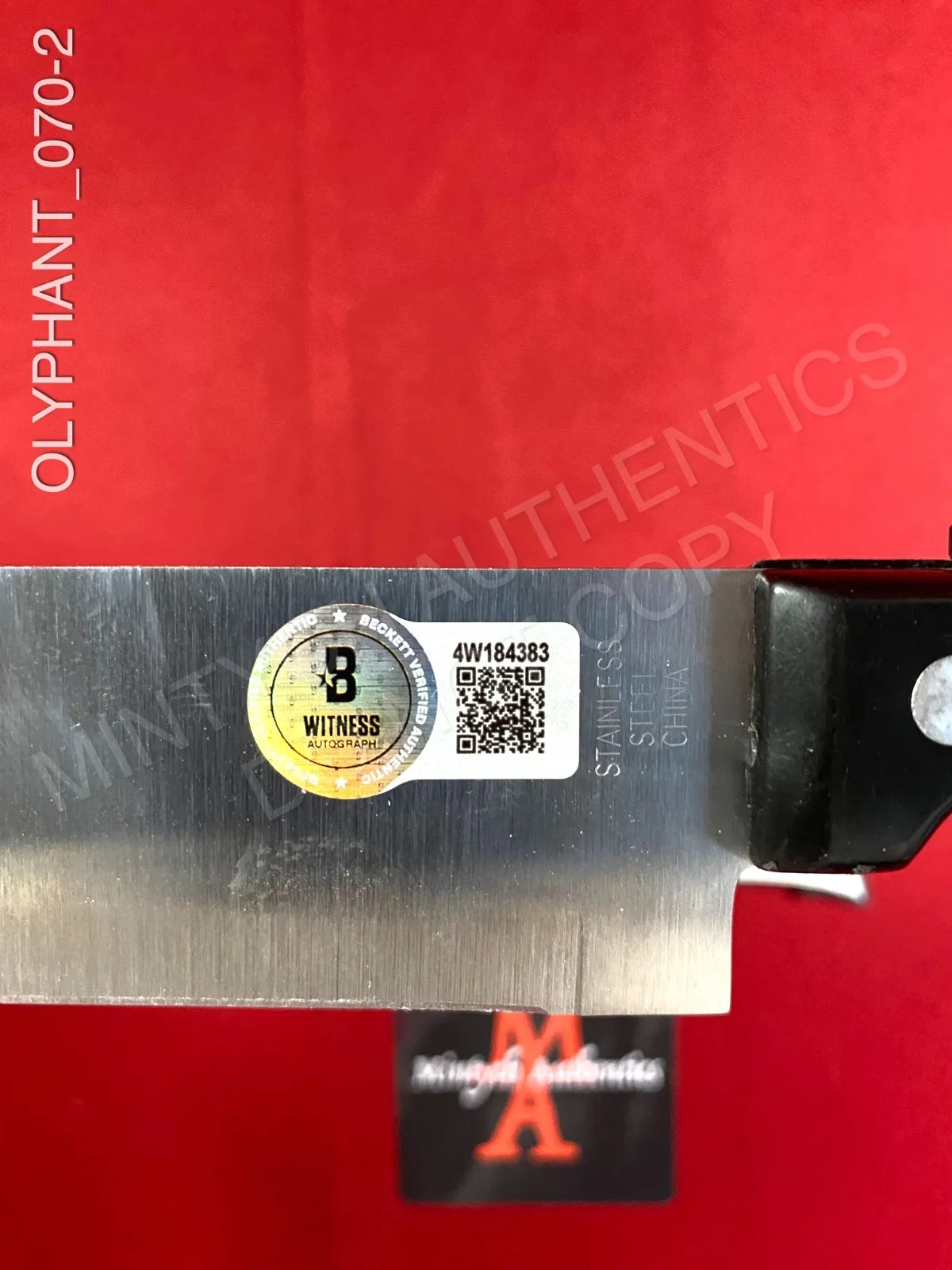 Timothy Olyphant — Timothy Olyphant autographed signed real 8" steel knife Ghostface Beckett, изображение 2