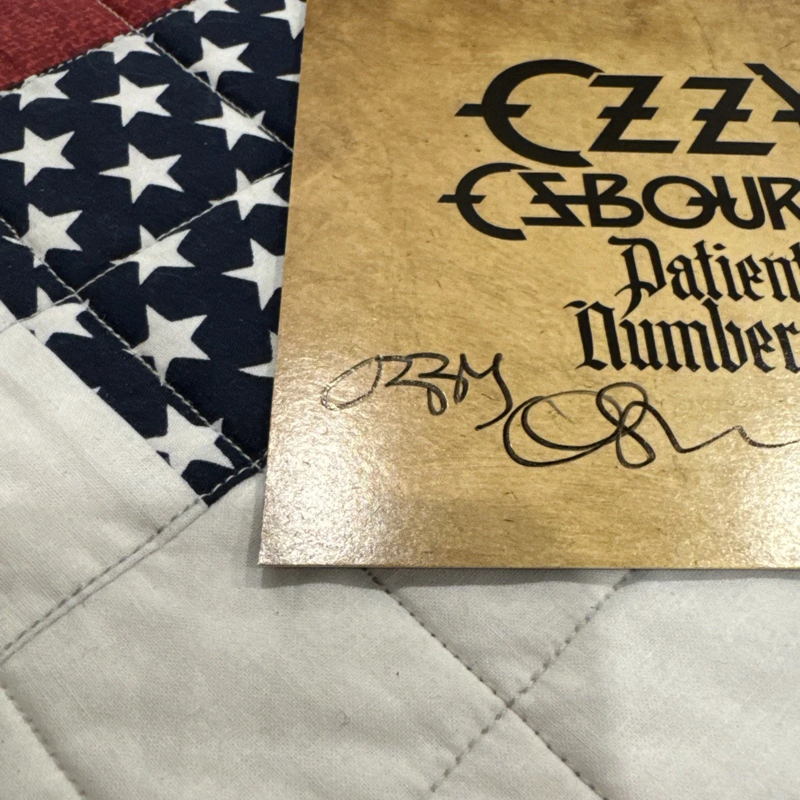 OZZY OSBOURNE SIGNED Patient Number 9 AUTOGRAPH CD INSERT NOT A VINYL ROCK MUSIC, image 2