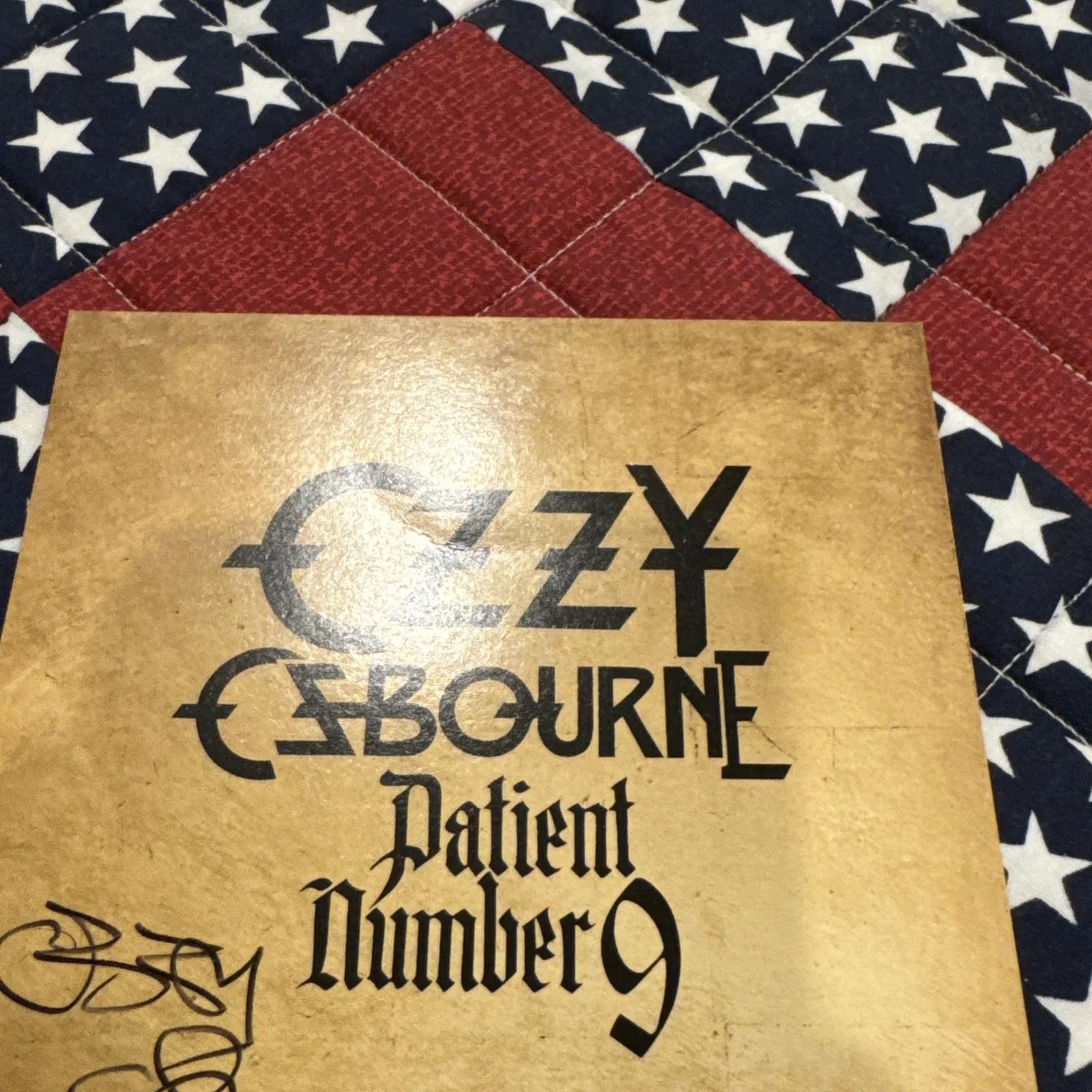 OZZY OSBOURNE SIGNED Patient Number 9 AUTOGRAPH CD INSERT NOT A VINYL ROCK MUSIC, изображение 2
