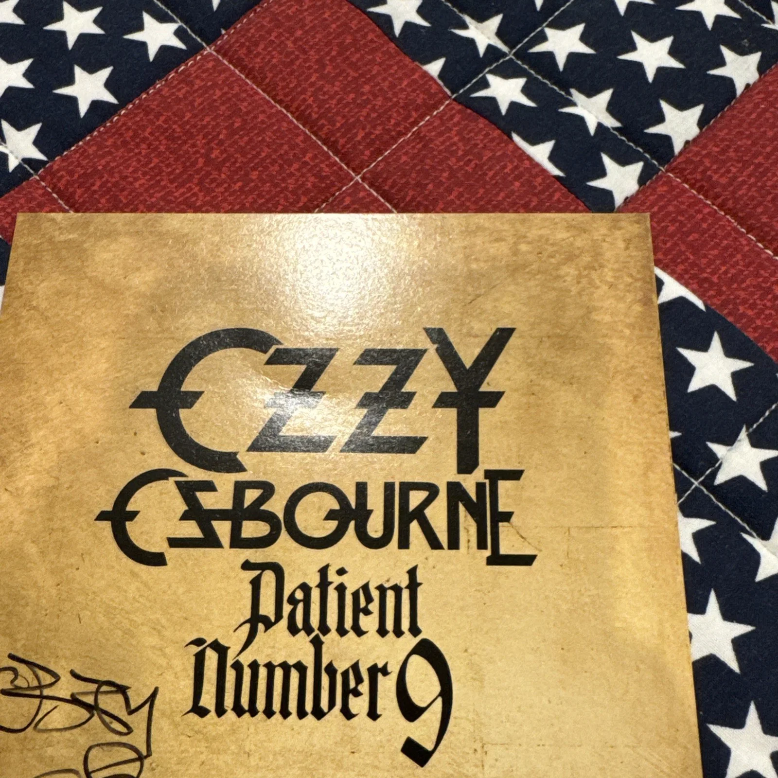 OZZY OSBOURNE SIGNED Patient Number 9 AUTOGRAPH CD INSERT NOT A VINYL ROCK MUSIC, изображение 3
