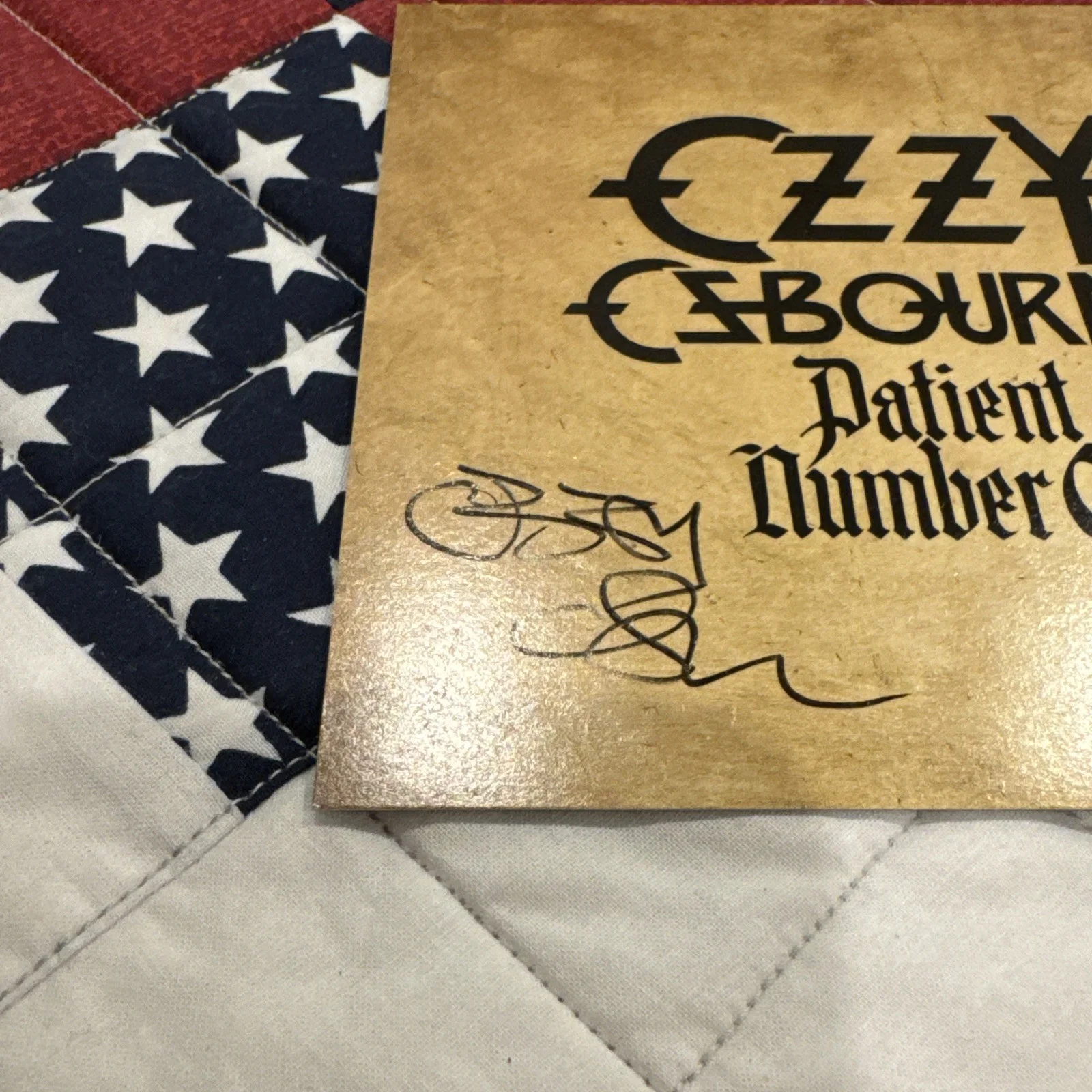OZZY OSBOURNE SIGNED Patient Number 9 AUTOGRAPH CD INSERT NOT A VINYL ROCK MUSIC, изображение 5