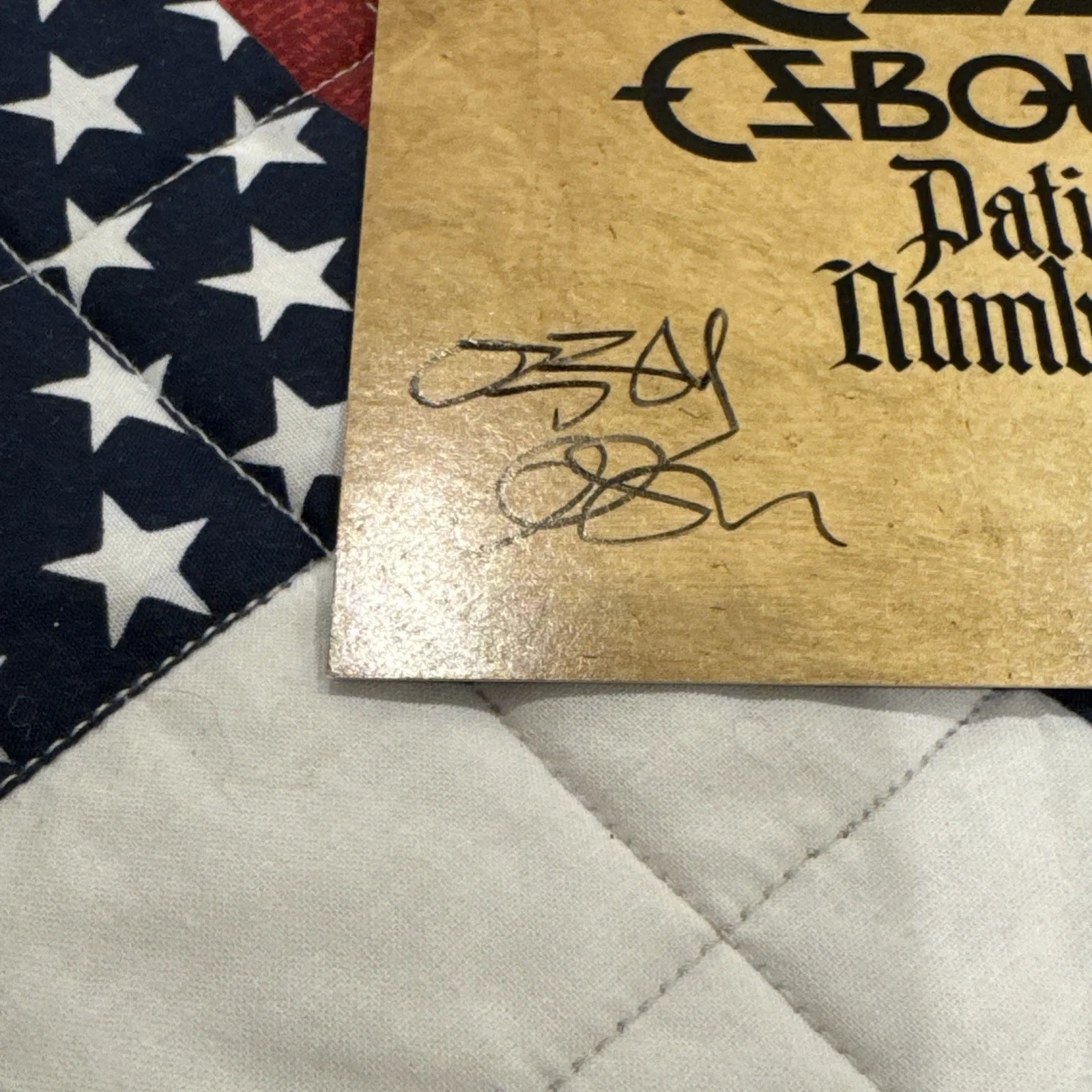 OZZY OSBOURNE SIGNED Patient Number 9 AUTOGRAPH CD INSERT NOT A VINYL ROCK MUSIC, image 2
