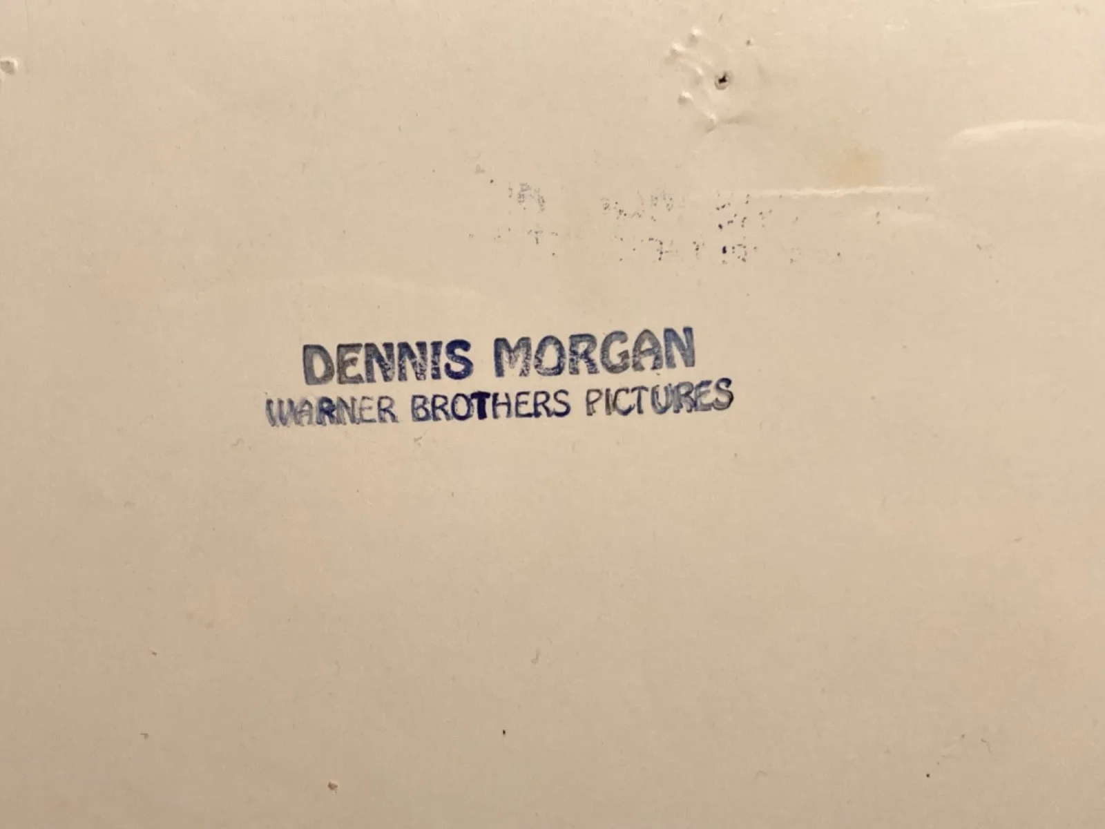 Hand SIGNED Dennis Morgan 8x10 Vintage Photo (w/ JSA COA) Warner Brothers Stampe, image 5