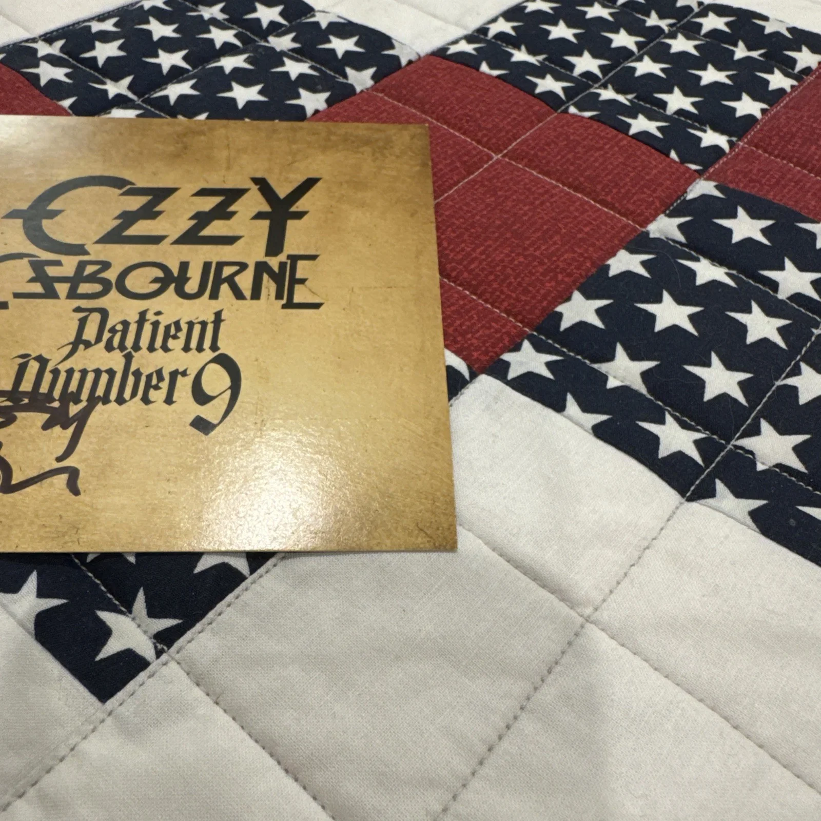 OZZY OSBOURNE SIGNED Patient Number 9 AUTOGRAPH CD INSERT NOT A VINYL ROCK MUSIC, изображение 3