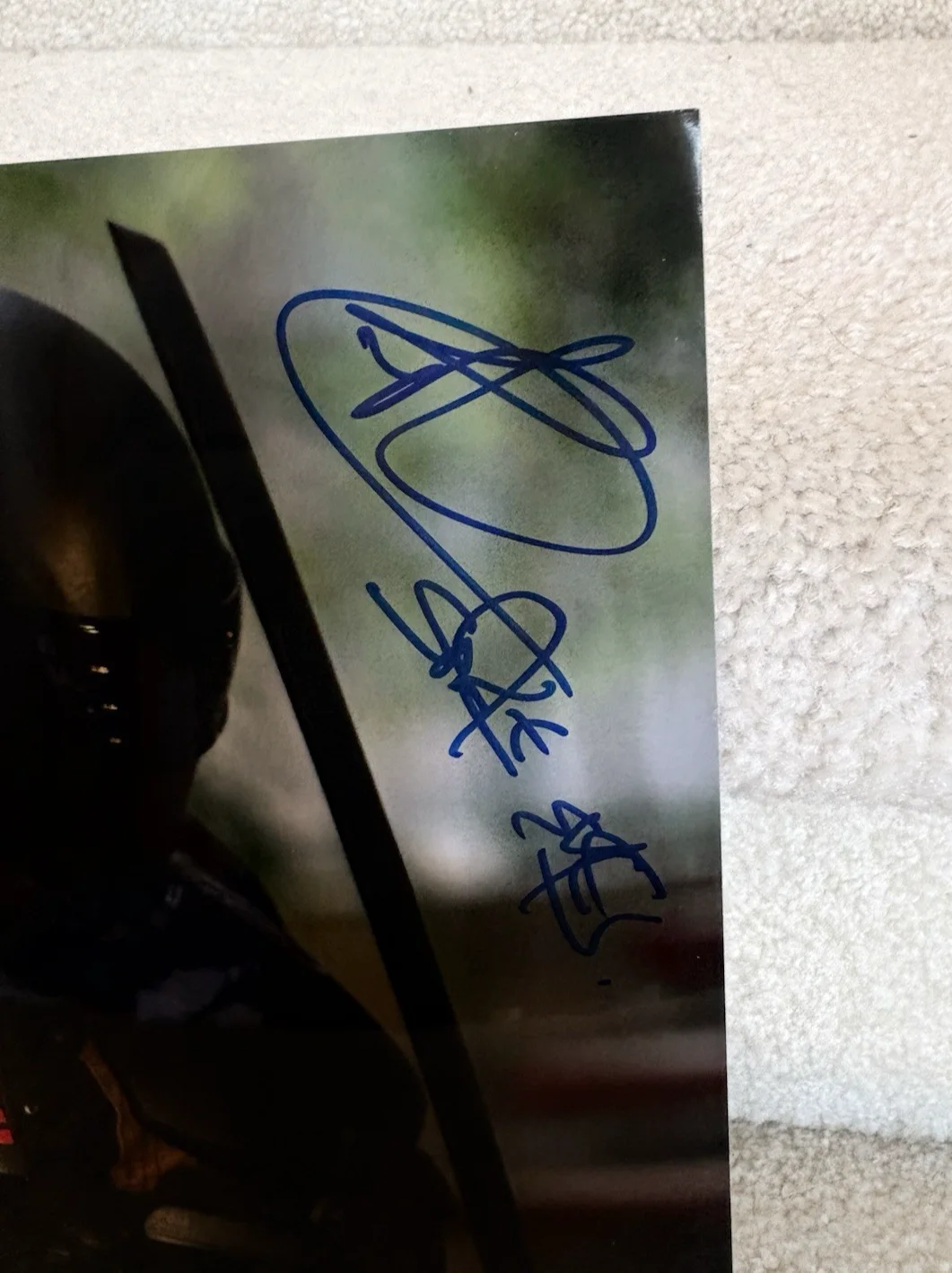Ray Park Snake Eyes — Ray Park signed "Snake Eyes" GI Joe Autographed 8x10 COA, image 2