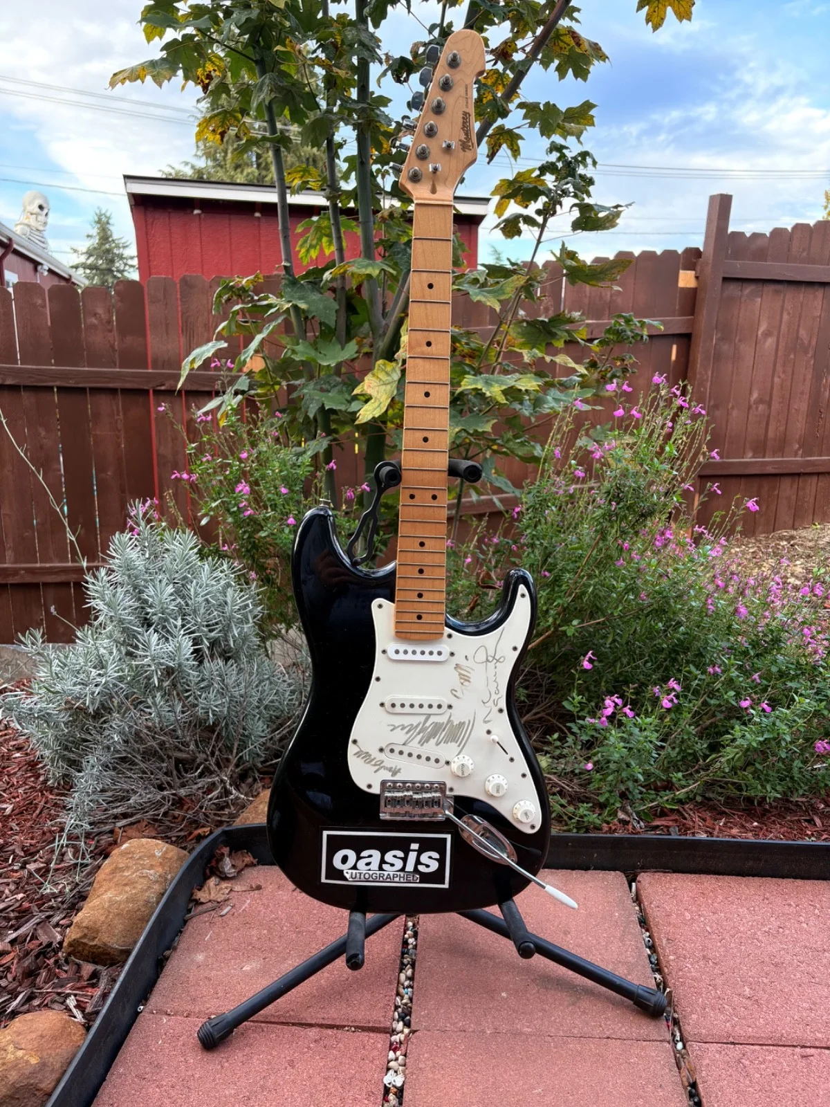 Oasis Signed Guitar with Noel, Liam, Gems, Andy Signatures, image 3