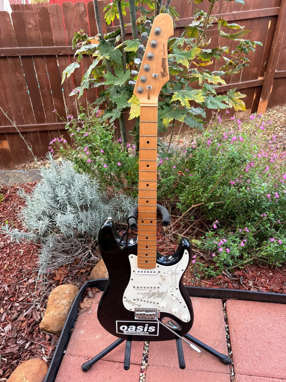 Oasis Signed Guitar with Noel, Liam, Gems, Andy Signatures, image 5