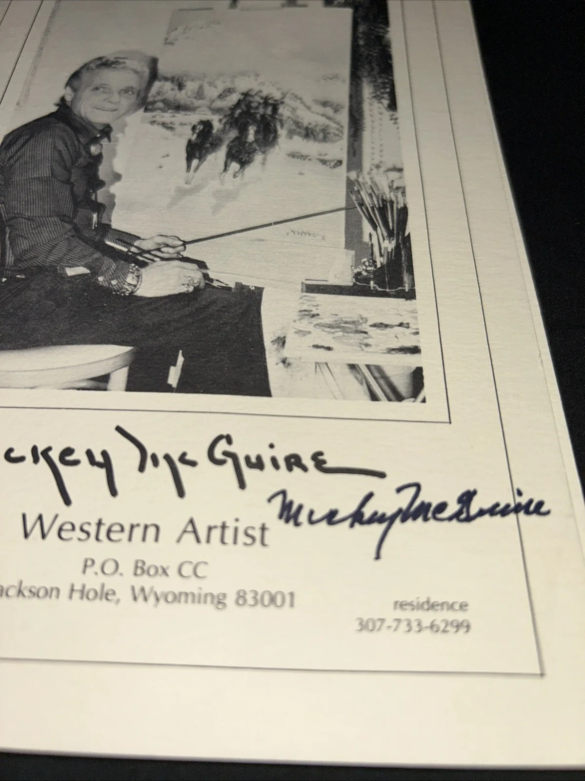 Mickey McGuire — Signed Mickey McGuire Western Artist Program Info Card Dew Gallery, image 3