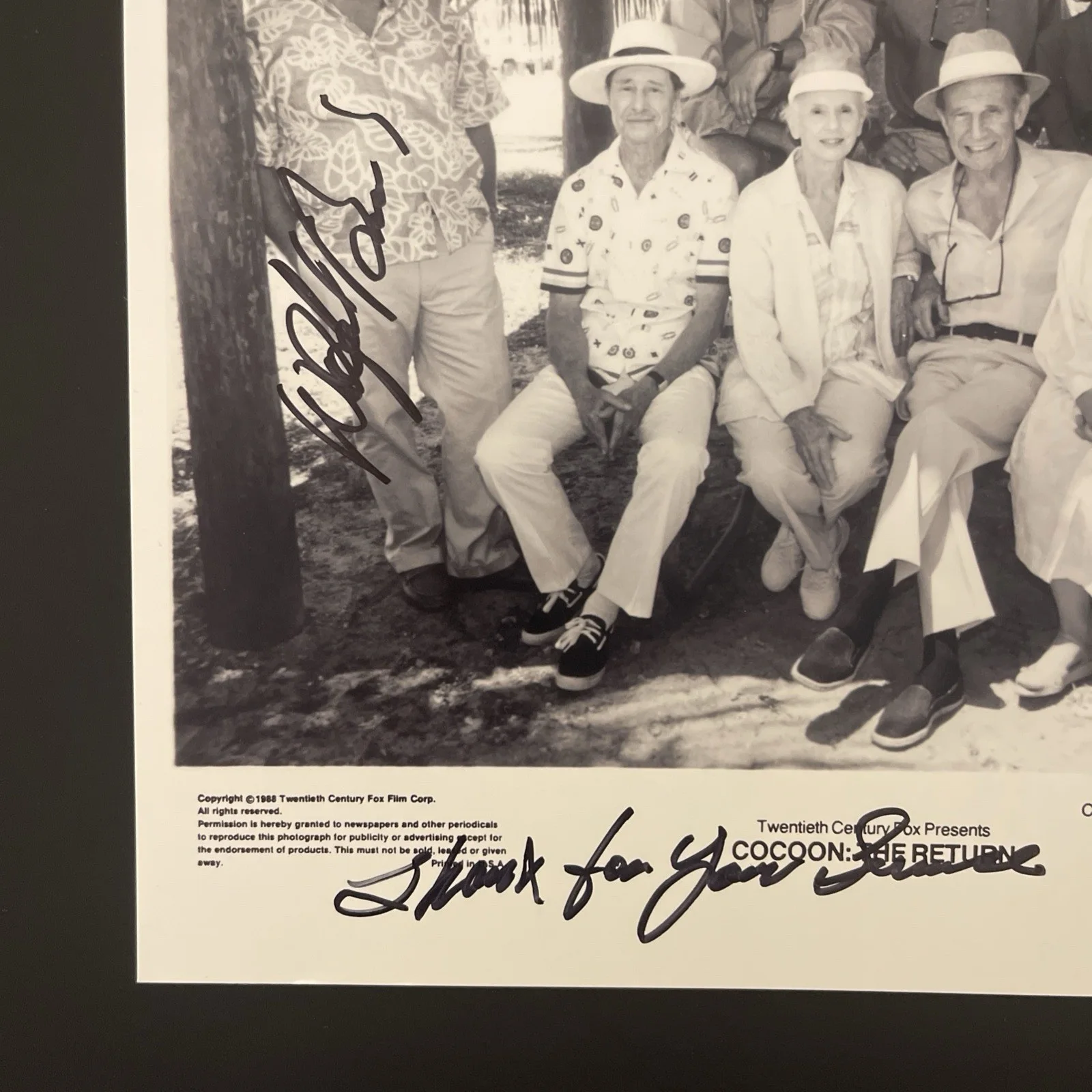 COCOON The Return 1988 WILFORD BRIMLEY: Hand Signed Celebrity Photo 8x10”/KSK, изображение 2