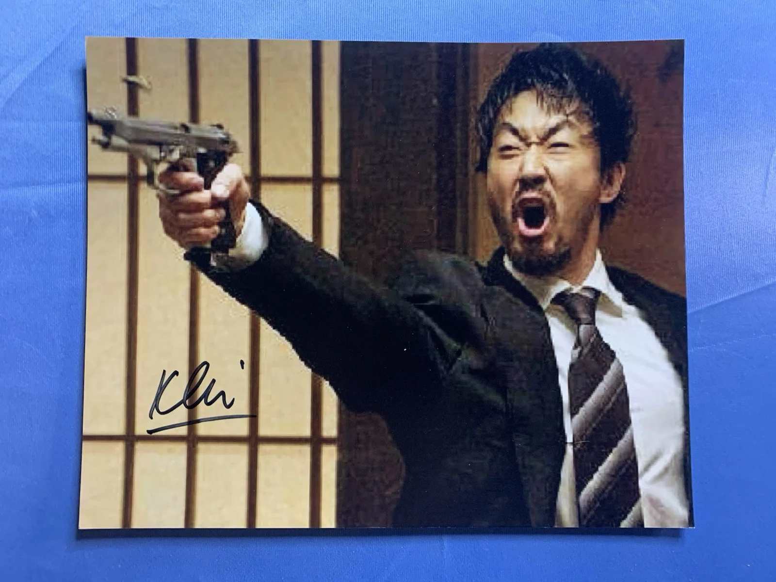 Charlie Hunnam — KENNETH CHOI (Henry Lin Triad) Autographed SONS OF ANARCHY Glossy 8x10 Photo