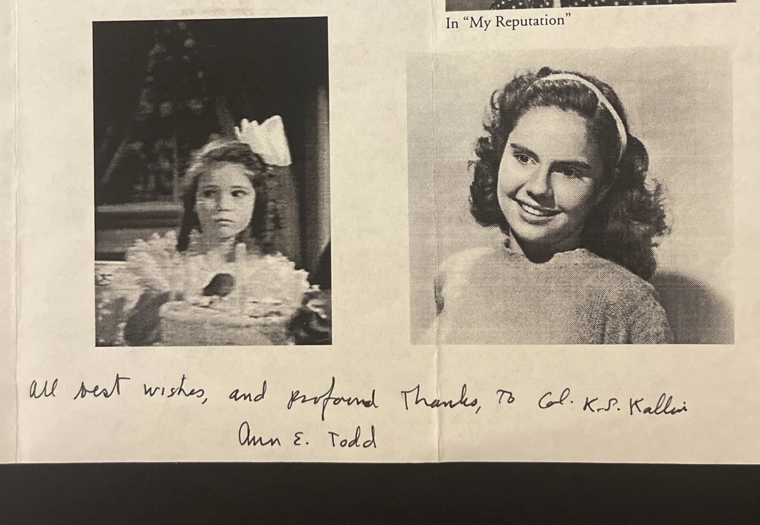 ANN E. TODD: Hand Signed Celebrity Photo 8 x 10” / KSK, image 2