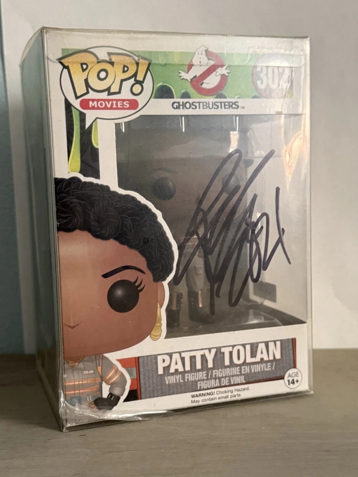 Leslie Jones — Ghostbuster Funko Pop Auto by Leslie Jones