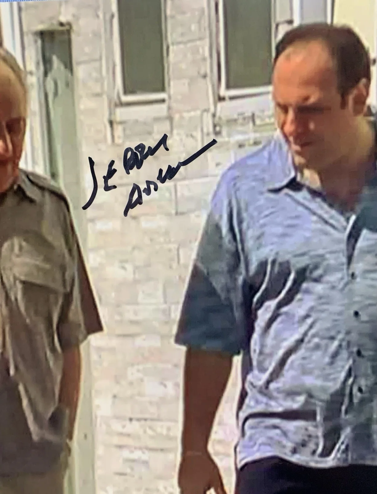 James Gandolfini — JERRY ADLER (Hesch) Autographed SOPRANOS Glossy 8x10 Photo, image 2