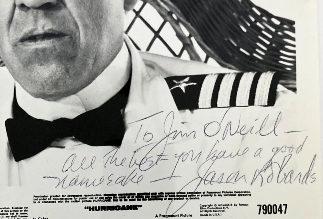 Jason Robards — HAND SIGNED Jason Robards 8x10" B&W Photo "HURRICANE" ~Autographed~, image 2