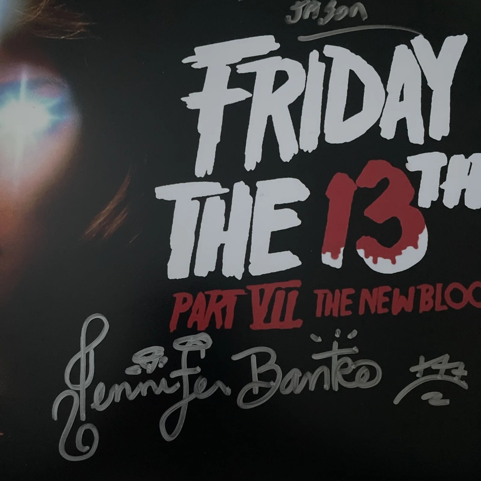 Kane Hodder Jennifer Banko signed Friday The 13th Part 6 11x14 JSA Authenticated, изображение 4