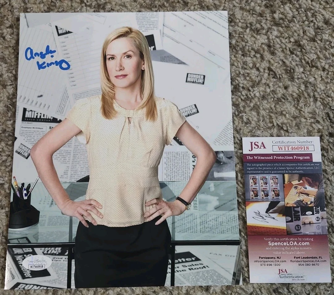 Angela Kinsey — Angela Kinsey Signed Autographed 8x10 Photo JSA COA