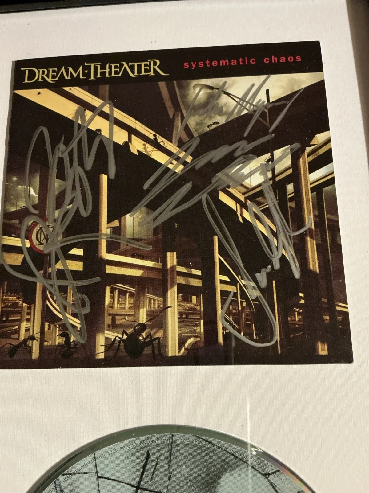 Dream Theater - Dream Theater- Systematic Chaos Signed CD Insert, image 3