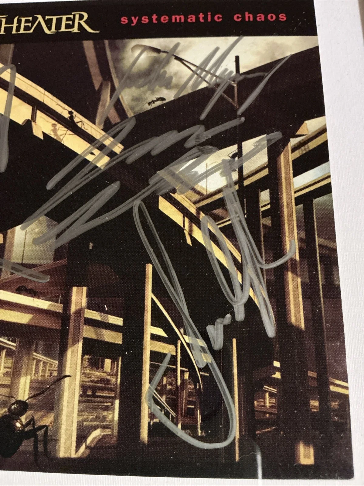 Dream Theater - Dream Theater- Systematic Chaos Signed CD Insert, image 5