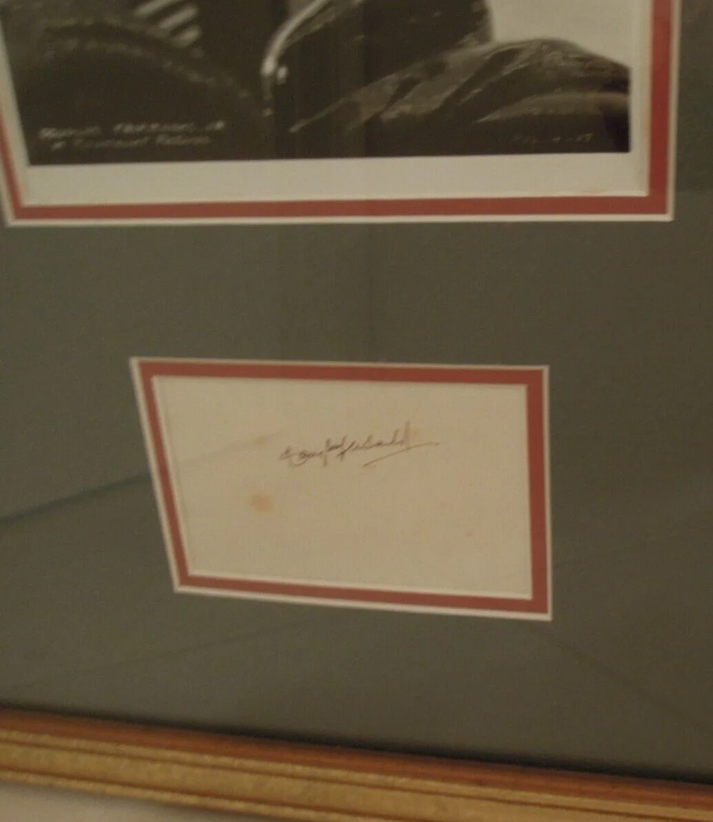 Douglas Fairbanks Jr — Fairbanks Jr Actor Photo Framed Name Plate Matted Glass Gold, image 4
