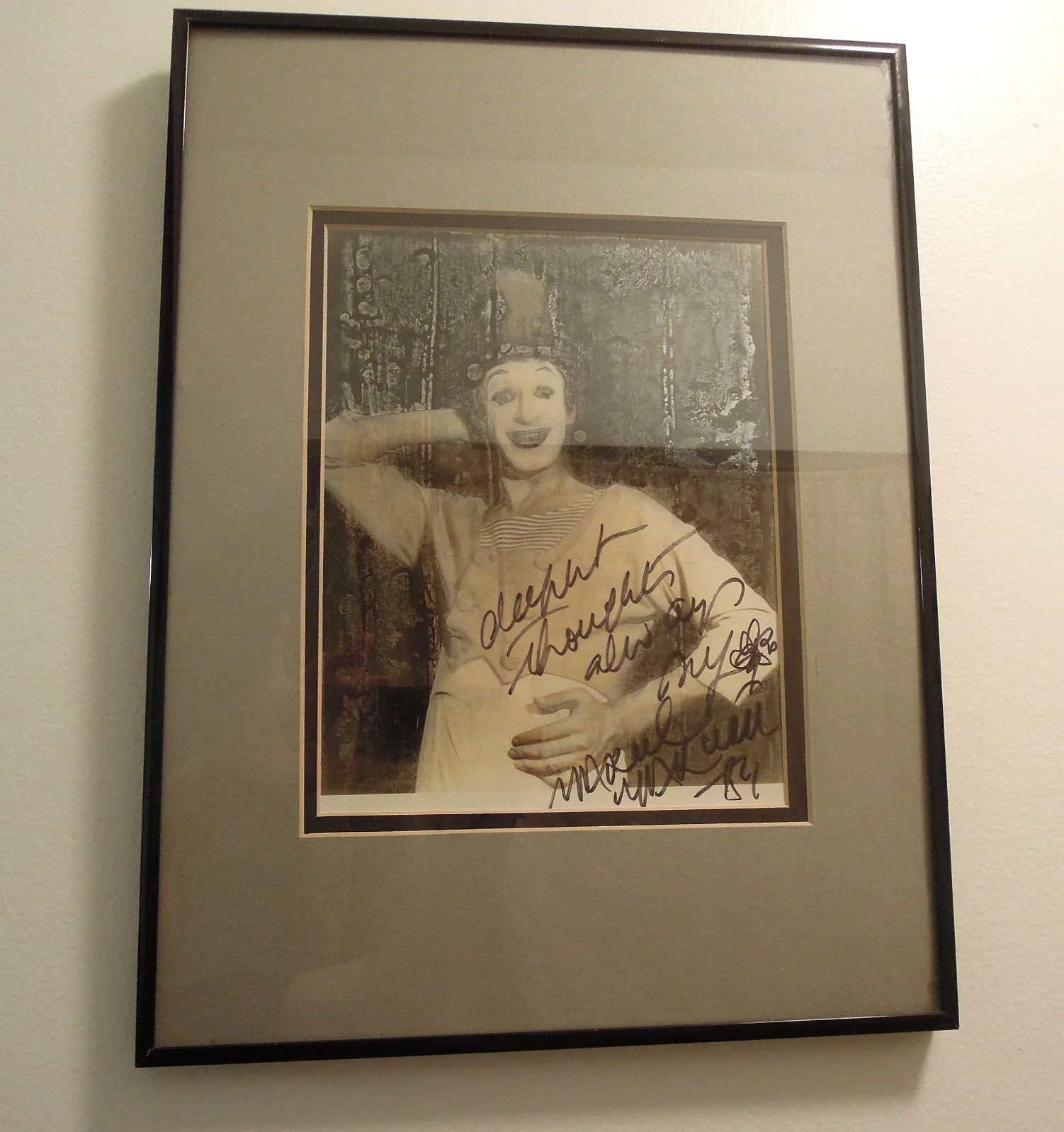 Marcel Marceau — Marcel Maceau photos signed in frame, image 2