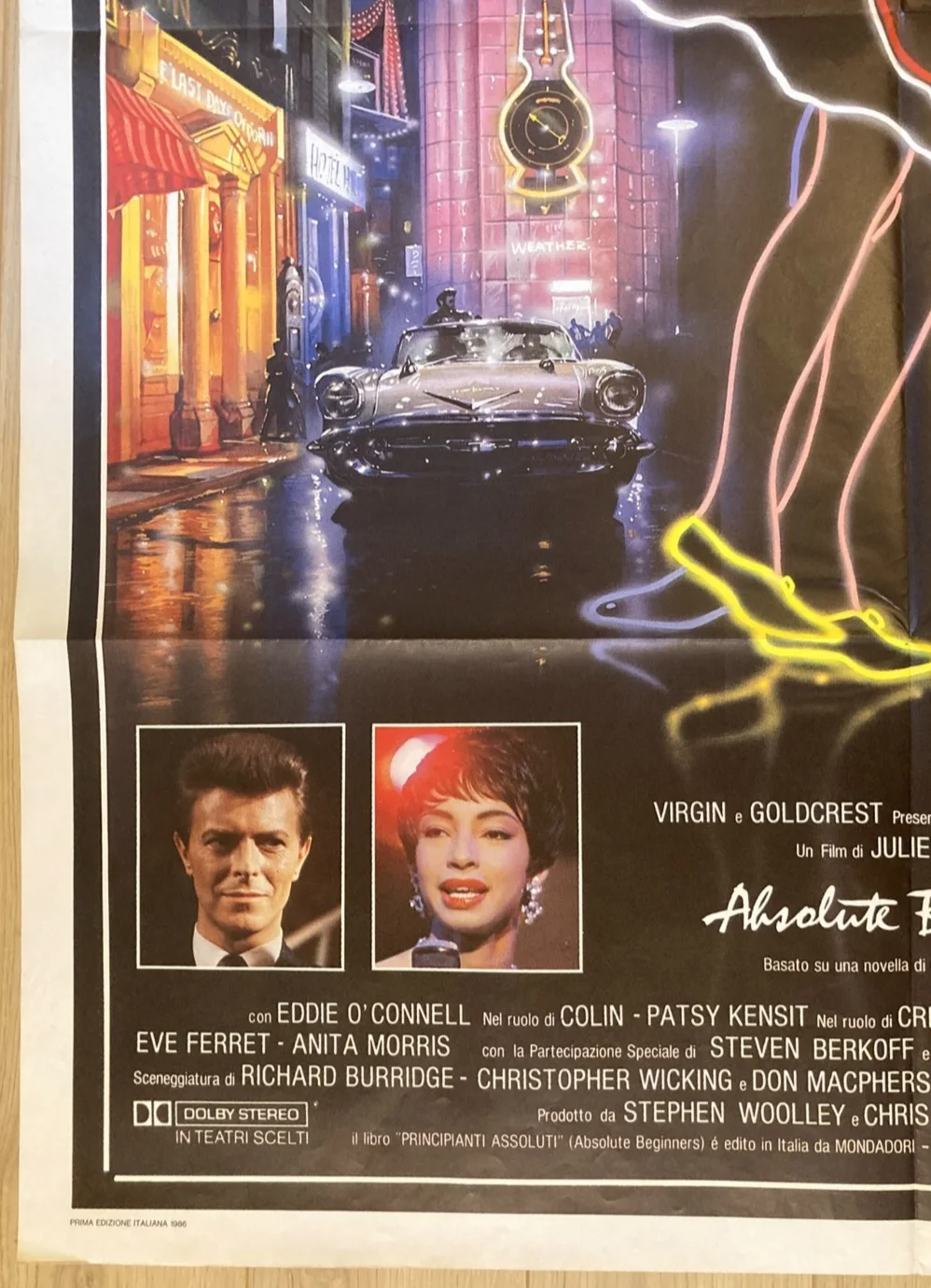ABSOLUTE BEGINNERS 1986 Original Cinema ITALIAN 2 Fogli Movie POSTER 39x55in, изображение 4