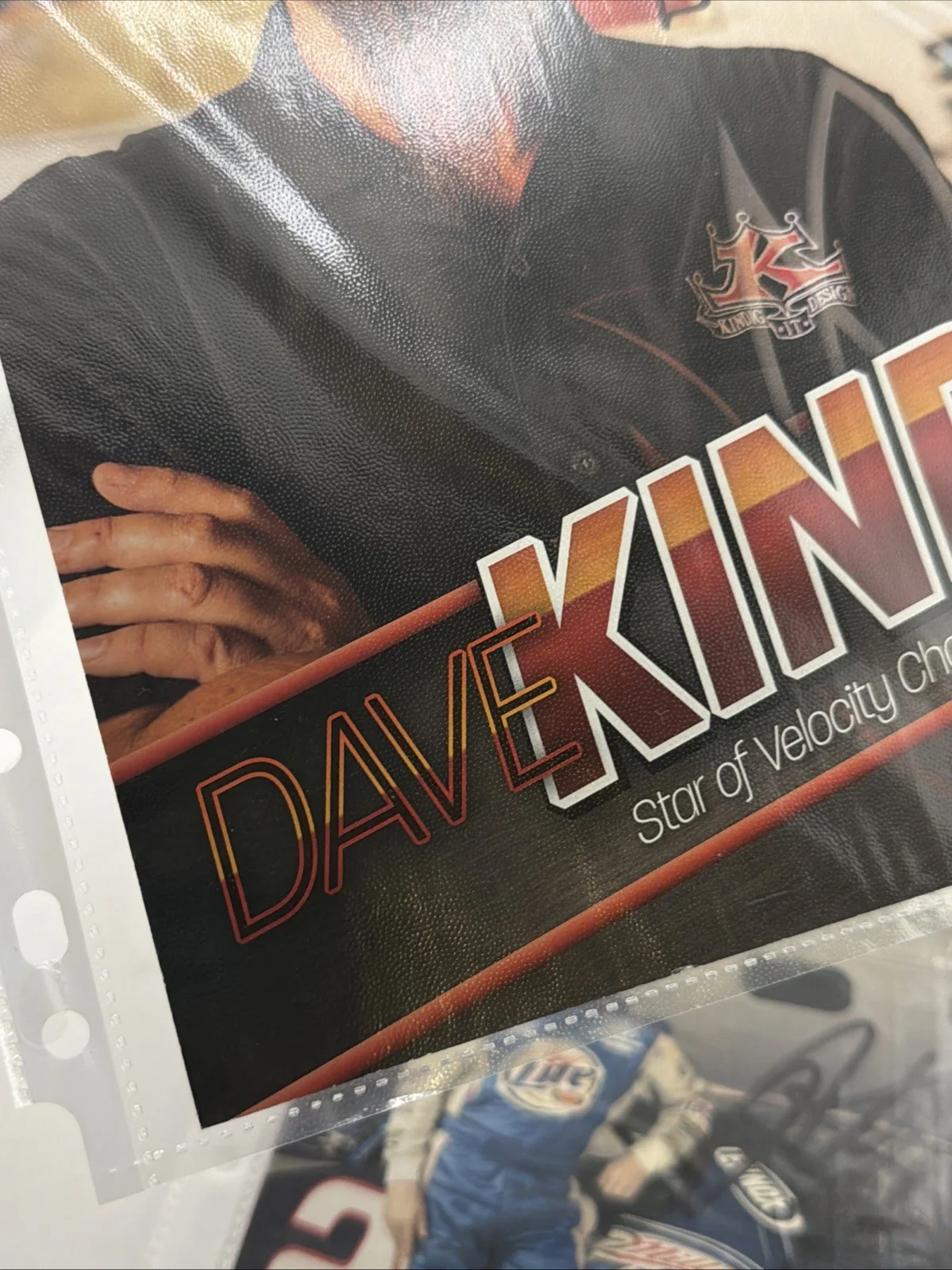 DAVE KINDIG — 2x DAVE KINDIG SIGNED 8X10 PHOTO, 2x Rusty Wallace Signed Photo. Lot, 4 Total, image 5