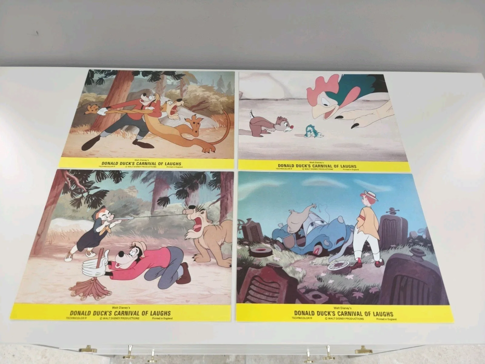 Donald Duck Goes West Lobby Cards Film Stills /Front House Cartoon 1980s Vintage, изображение 2