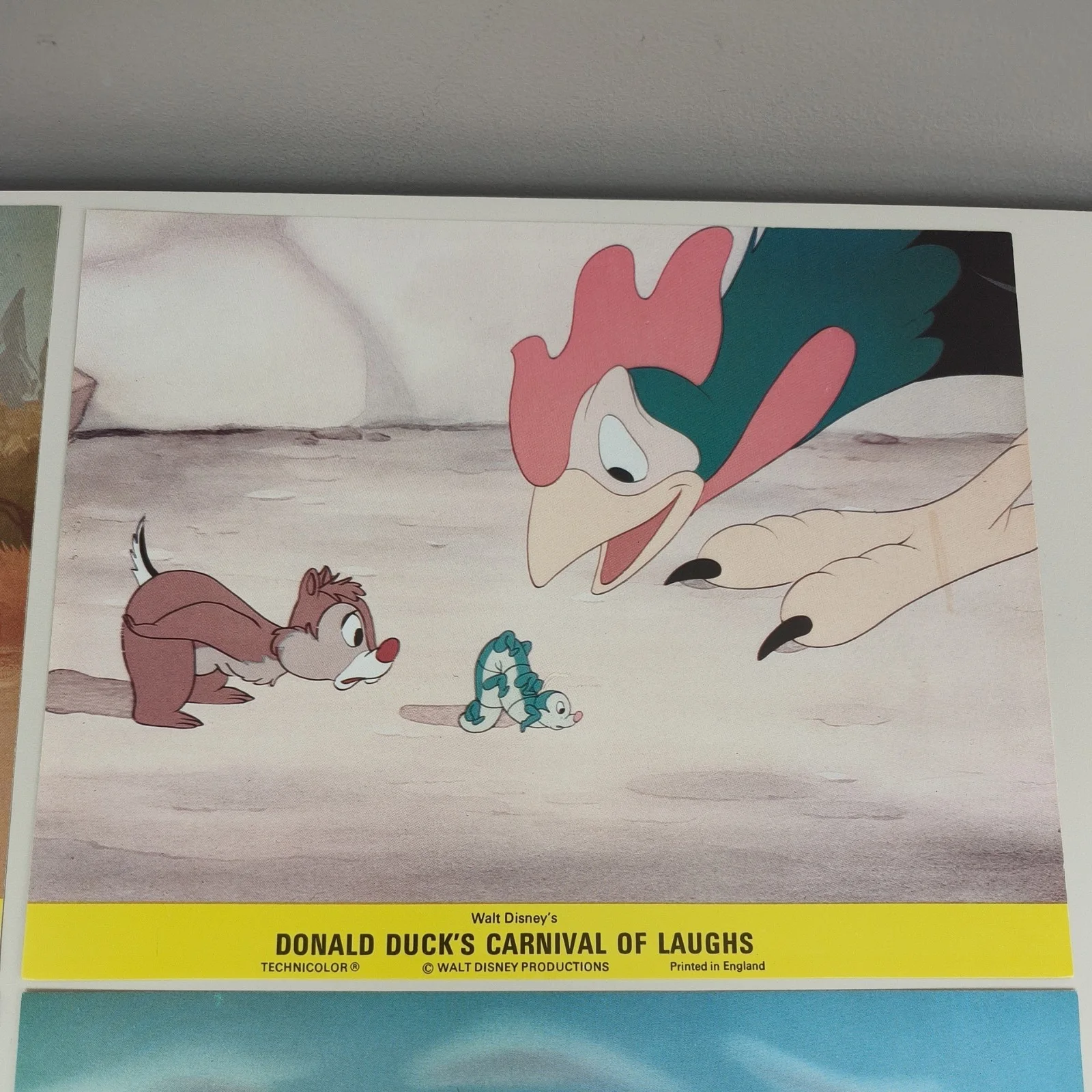 Donald Duck Goes West Lobby Cards Film Stills /Front House Cartoon 1980s Vintage, изображение 5