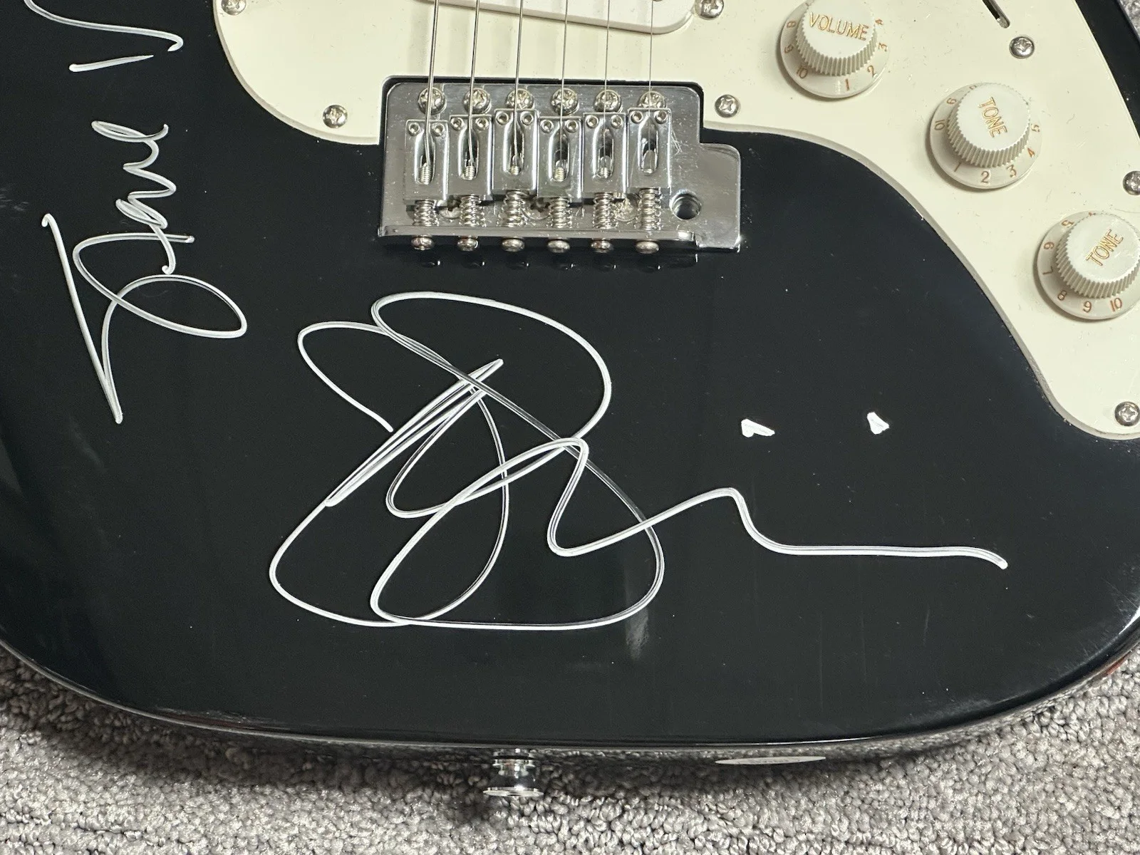 Joe Satriani Steve Vai Eric Johnson Signed Guitar JSA COA LOA Original G3 Lineup, изображение 2
