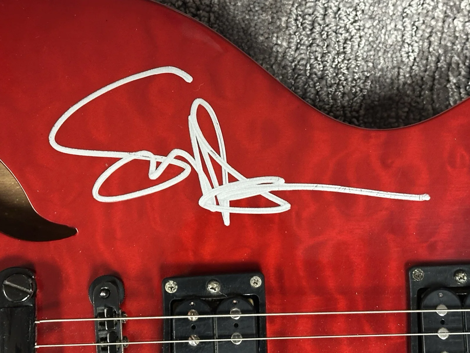 Sammy Hagar Signed Washburn Red Rocker Signature Model Guitar JSA COA Van Halen, изображение 2