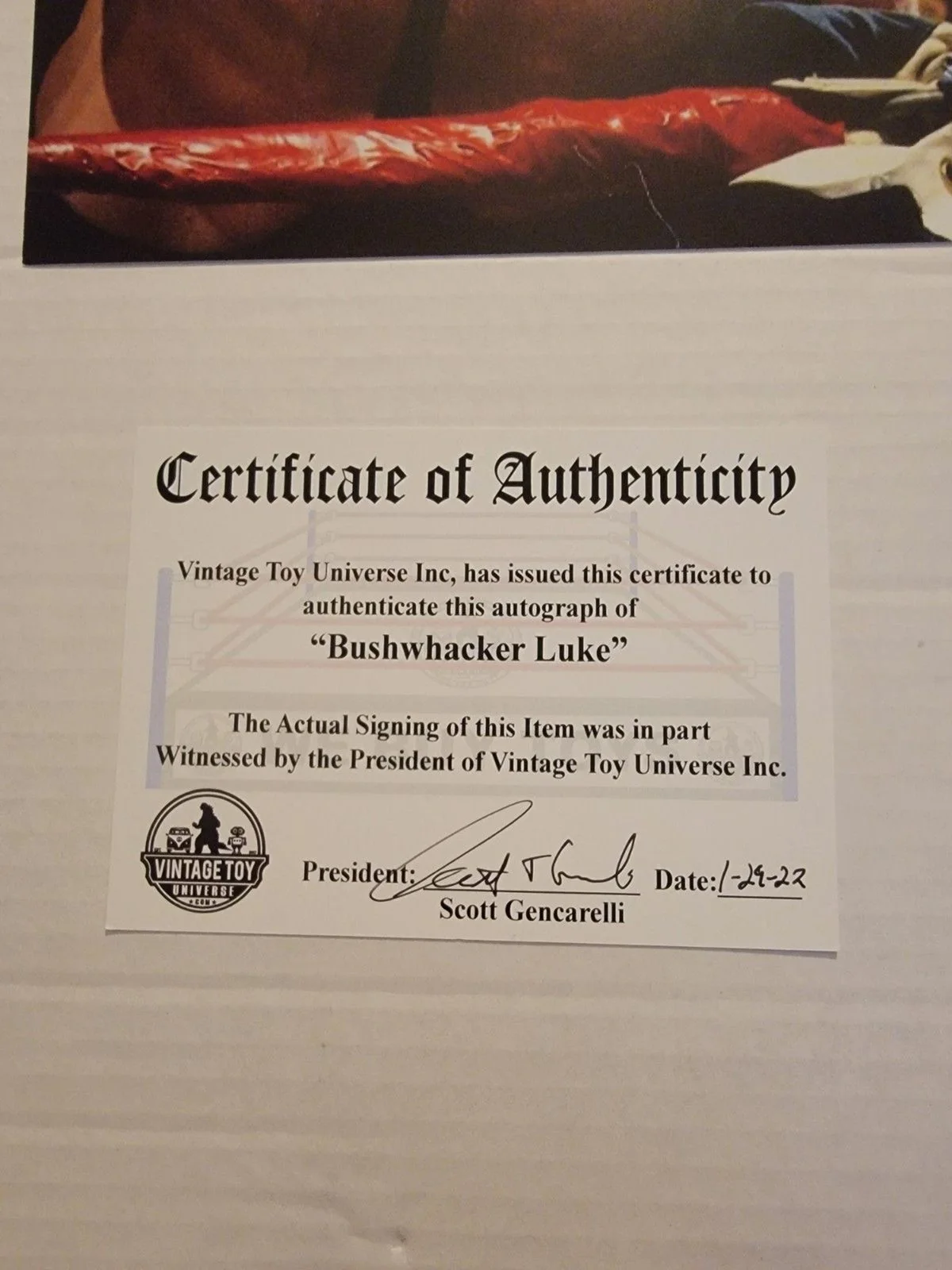 Bushwacker Luke Autographed Photo with COA, image 3