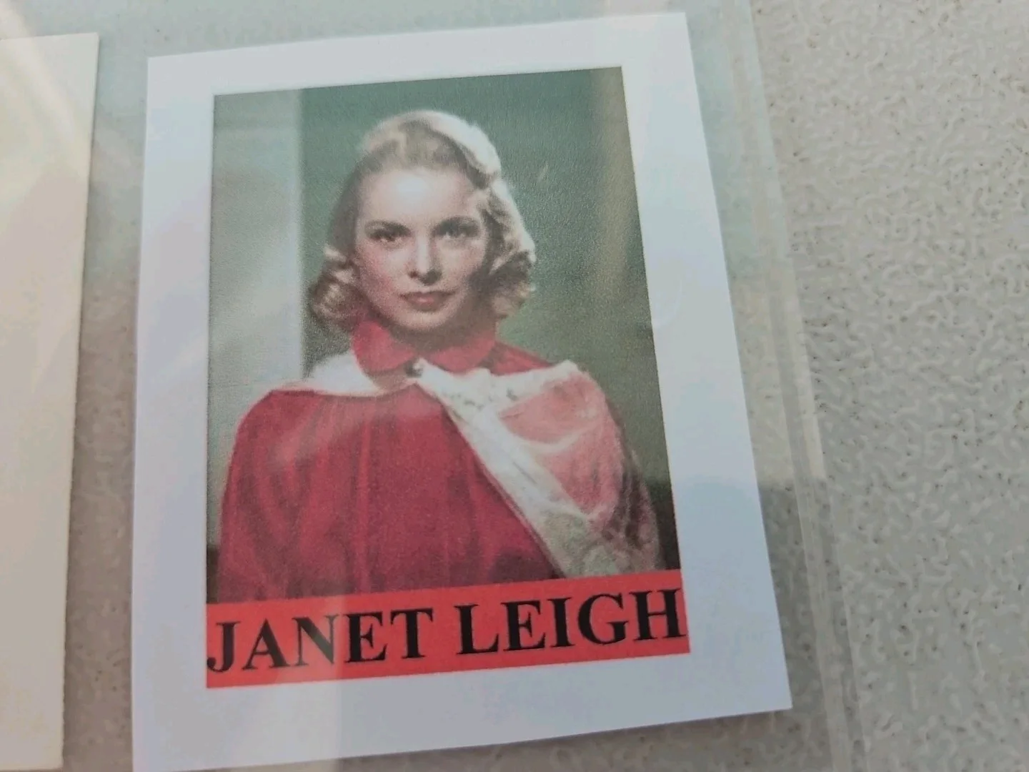 janet leigh — Janet Leigh Signed Index Card 3x5, изображение 4