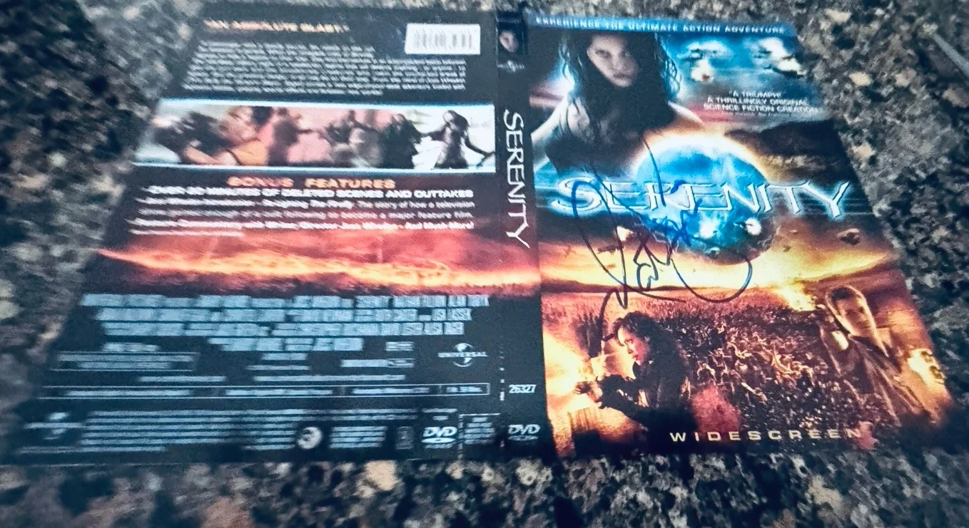 Nathan Fillion Hand Signed Serenity Dvd Sleeve Firefly Serenity Castle Buffy, image 2