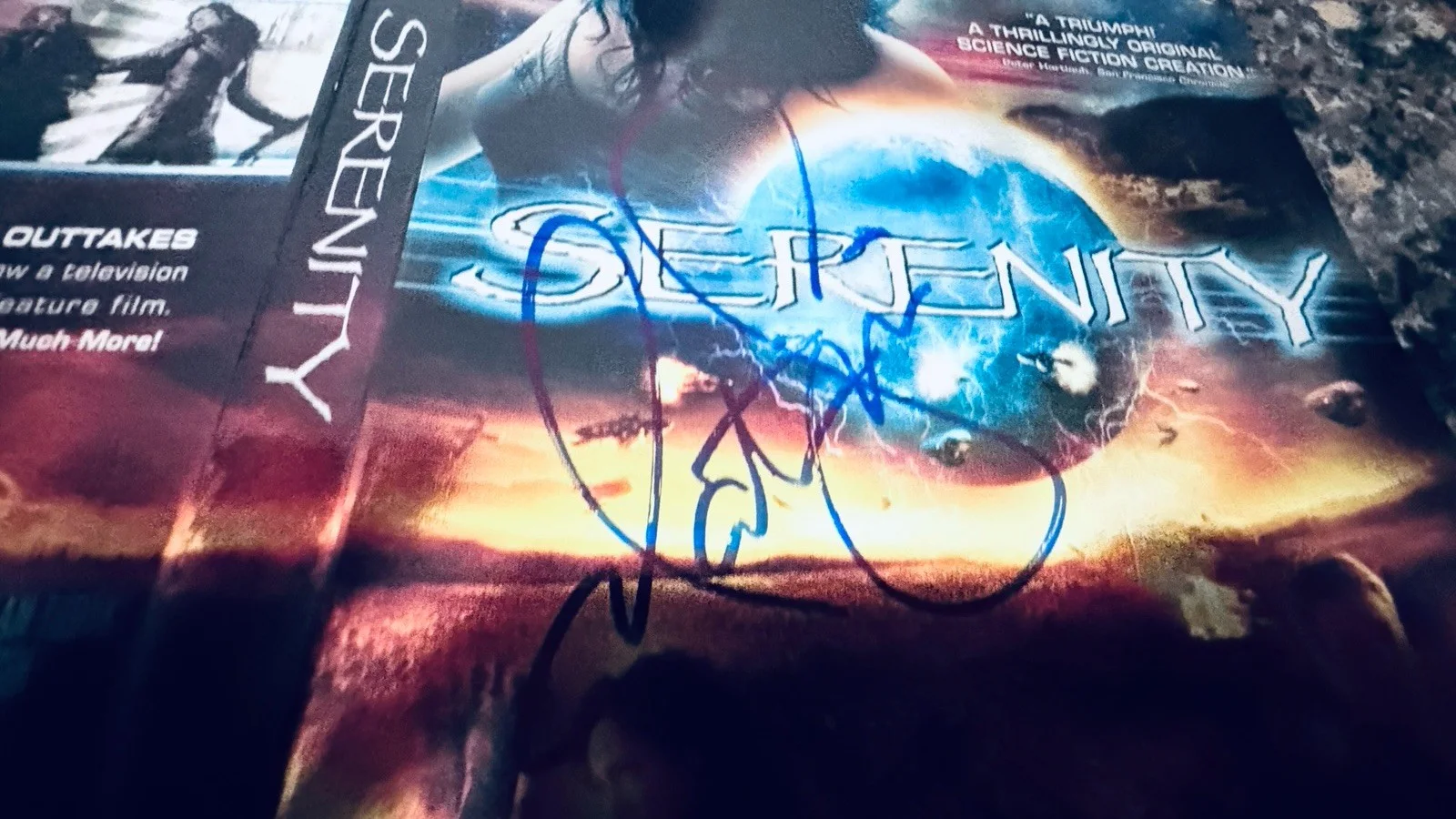 Nathan Fillion Hand Signed Serenity Dvd Sleeve Firefly Serenity Castle Buffy, image 3