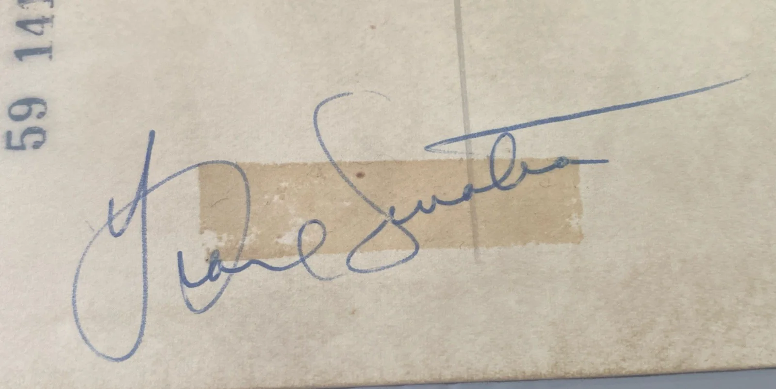 FRANK SINATRA AUTOGRAPH SIGNED POSTCARD 1950s LAS VEGAS PSA/DNA signature RARE!, image 3