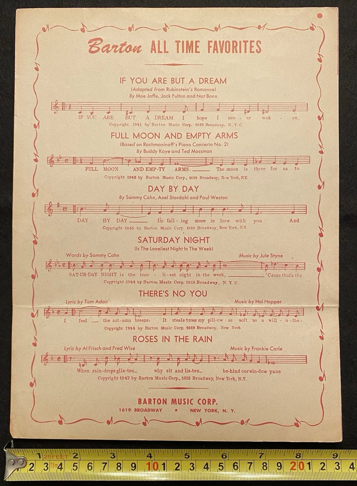 Vintage FRANK SINATRA signed cut 1940s ink signature autograph with Sheet Music, изображение 5