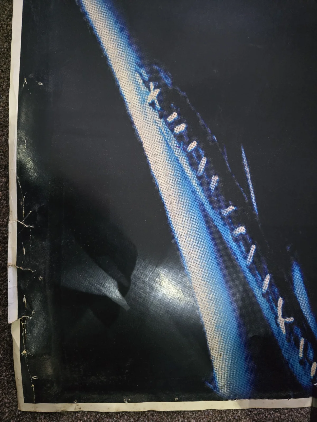 Huge Batman Returns Catwoman Bus Stop Poster RARE., изображение 4