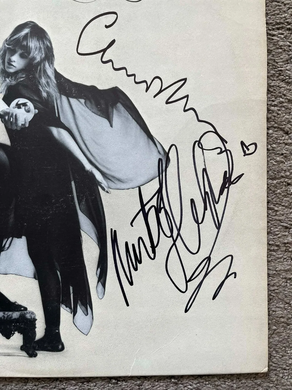 FLEETWOOD MAC RUMORS SIGNED VINYL CHRISTINE MCVIE X3 ORINGINAL PRESSING PROOF, изображение 5